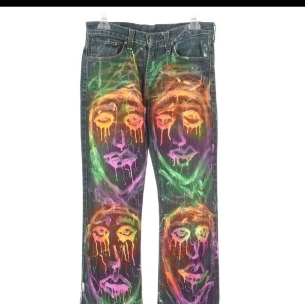 💙💙HOST PICK💙💙DESIGNER UNISEX IGNOZZI PAINTED JEANS